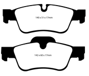 Mercedes Brake Pad Set - EBC DP41593R