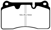Volkswagen Brake Pad Set - EBC UD1165