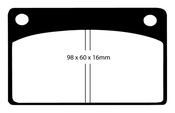 Volvo Disc Brake Pad Set - EBC Yellowstuff DP4143R