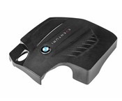 BMW Gloss Black Carbon Engine Cover - Eventuri EVE-N55-ENG