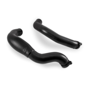 BMW Wrinkle Black Charge Pipe Set - Mishimoto MMICP-F80-15