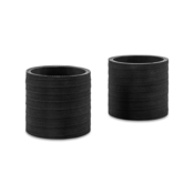 BMW Wrinkle Black Charge Pipe Set - Mishimoto MMICP-F80-15