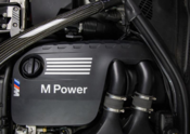BMW Wrinkle Black Charge Pipe Set - Mishimoto MMICP-F80-15