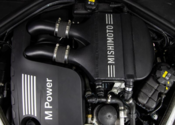 BMW Wrinkle Black Charge Pipe Set - Mishimoto MMICP-F80-15