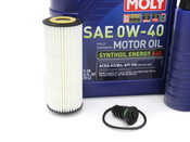 Mercedes Oil Change Kit 0W-40 - Liqui Moly 1761800800