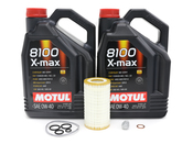 Mercedes Oil Change Kit 0W-40 - Motul X-max 0001802609.10L