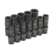 3/8" Drive 12 Piece Deep - Grey Pneumatic Corp 1212UD