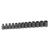 3/8" Drive 13 Piece Standard - Grey Pneumatic Corp 1213M