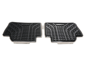 BMW Floor Mats All-Weather Rear (Modern Anthr) - Genuine BMW 51472220142