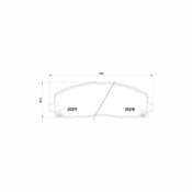 VW Disc Brake Pad Set - Pagid 7B0698151K