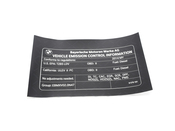BMW Label "Exhaust Emission" (My14) - Genuine BMW 71228579191