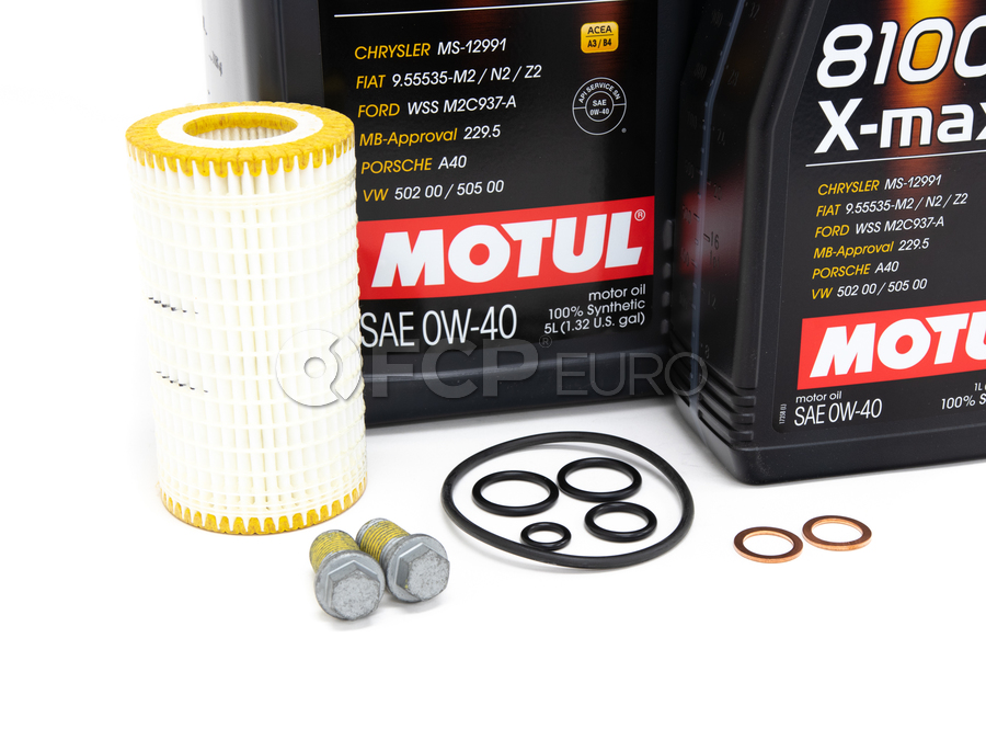 Mercedes Oil Change Kit 0W-40 - Motul X-max 0001802609.9L.AMG