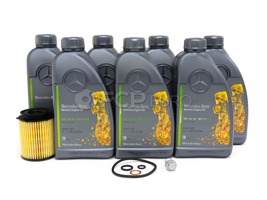 Mercedes Oil Change Kit 5W30 Genuine Mercedes 229.52 FCP Euro
