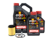 Mercedes Oil Change Kit 5W-40 - Motul X-Clean Gen2 229.52