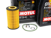 Porsche Engine Oil Change Kit (5W-40) - Motul/Hengst 99610722553KT1