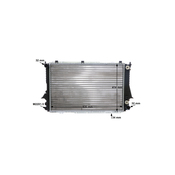 Audi Radiator - Mahle Behr 4A0121251M