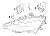 Volvo Headlight Assembly - Genuine Volvo 32314183