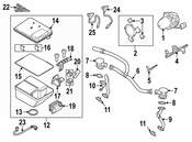 Porsche Secondary Air Injection Hose - Genuine Porsche 9A111334071