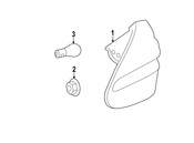 Mercedes Tail Light Assembly - Genuine Mercedes 2308200764