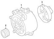Porsche Alternator - Genuine Porsche 94860301505