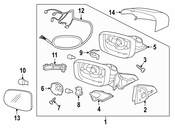 Volvo Door Mirror Cover - Genuine Volvo 39821940