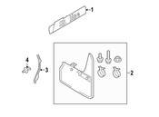 Audi Mud Flaps- Genuine Audi 4K8075116