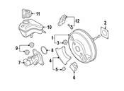 VW Power Brake Booster - Genuine VW 3C1614106P