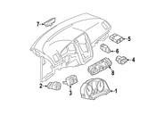 VW Headlight Switch - Genuine VW 1K0941431BAREH