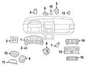 VW Headlight Switch - Genuine VW 7B0941531M