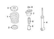 Audi Suspension Strut (S4) - Genuine Audi 8H0413031