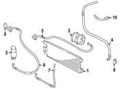 VW A/C Refrigerant Suction Hose - Genuine VW 7D1820729AK