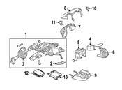 VW Windshield Wiper Switch - Genuine VW 7L6953503DB41