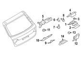 Audi Tailgate Pull Down Motor Left (SQ5 Q5) - Genuine Audi 8R0827851D