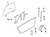 Audi Window Regulator Front Left (R8) - Genuine Audi 420837461