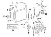 VW Door Lock Cylinder - Genuine VW 7B0837167A