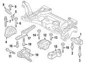 VW Manual Transmission Mount - Genuine VW 3C0199555AA