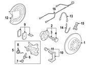 Audi VW ABS Wheel Speed Sensor Wire Harness Rear Left (GTI Golf) - Genuine VW Audi 1K0927904AS