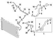 VW HVAC Heater Hose (Tiguan) - Genuine VW Audi 5N0121157F