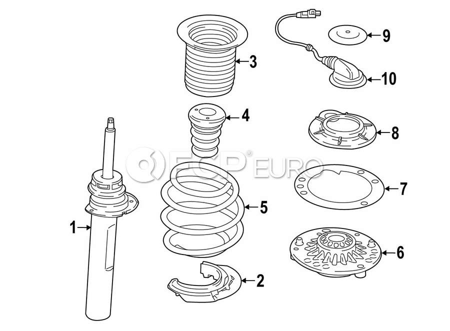 BMW Suspension Strut - Genuine BMW 31306888337 | FCP Euro