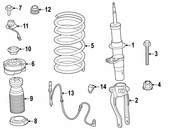 BMW Suspension Strut - Genuine BMW 31307856896