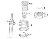 BMW Suspension Strut - Genuine BMW 31316882850
