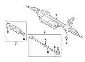 BMW Rack and Pinion Assembly - Genuine BMW 32105A24380