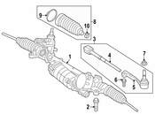 BMW Rack and Pinion Assembly - Genuine BMW 32105A79679