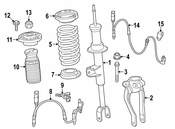 BMW Suspension Strut - Genuine BMW 37106878114