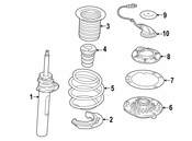 BMW Suspension Strut - Genuine BMW 37106885344