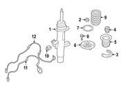 BMW Suspension Strut - Genuine BMW 37116797904