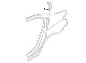 BMW Body C-Pillar Molding - Genuine BMW 51137449355