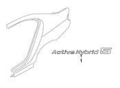 BMW Quarter Panel Emblem - Genuine BMW 51147346550