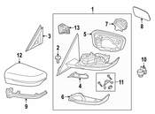 BMW Door Mirror - Genuine BMW 51165A08378