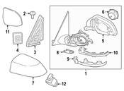 BMW Door Mirror - Genuine BMW 51165A3AEA7